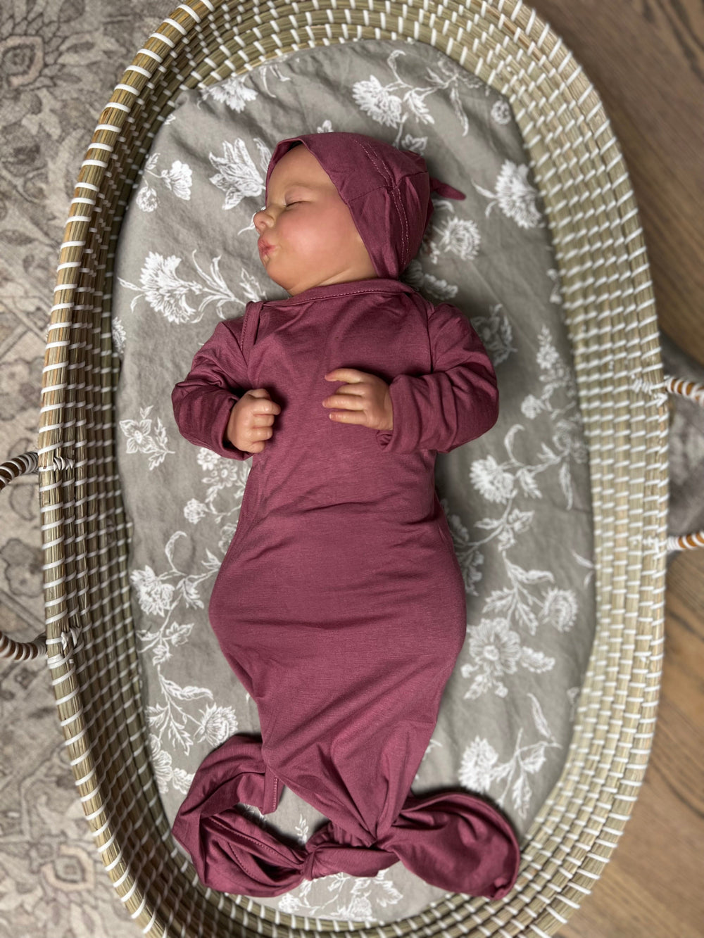 SALE* HALLE NIGHTGOWN IN RIBBED LIGHT MAUVE – Pickadilee Kids