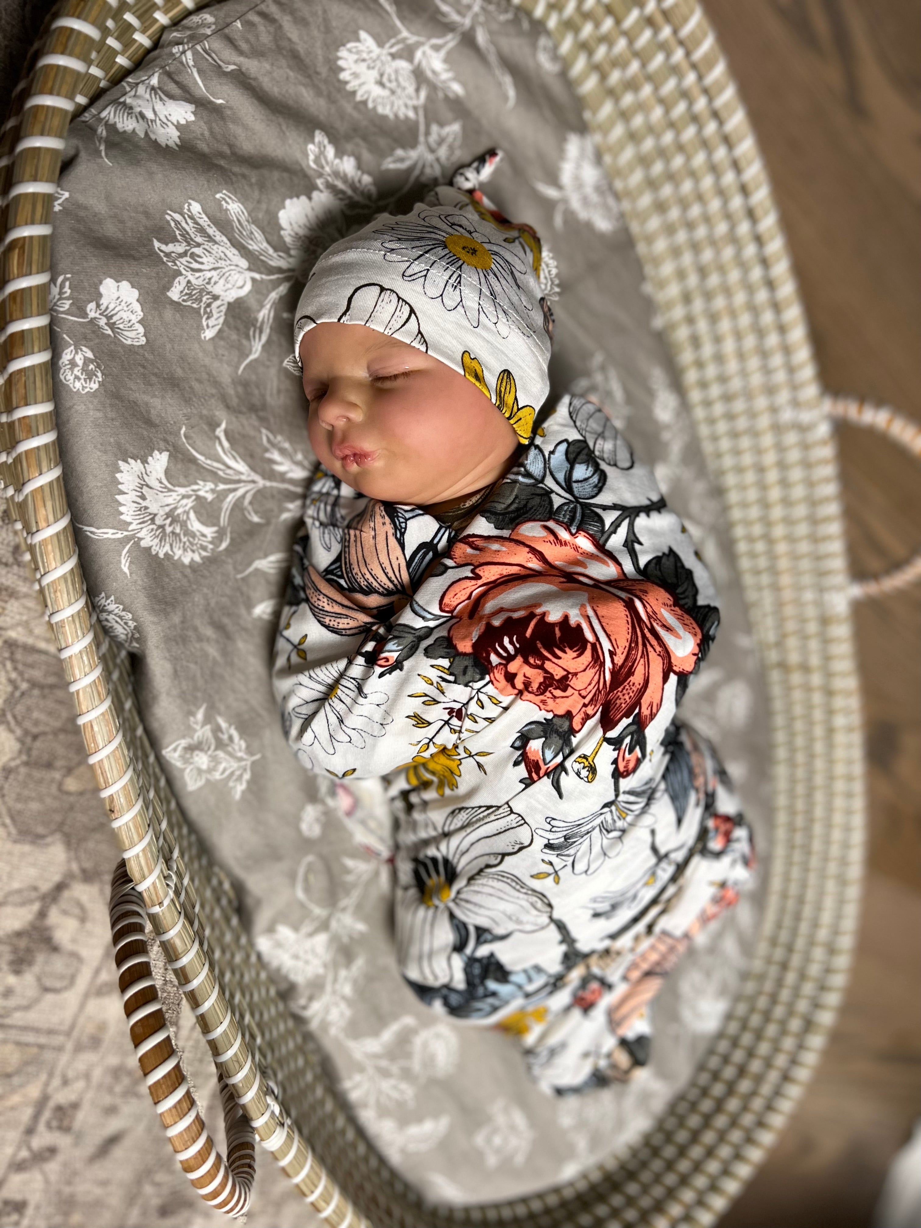 Newborn girl swaddle sale